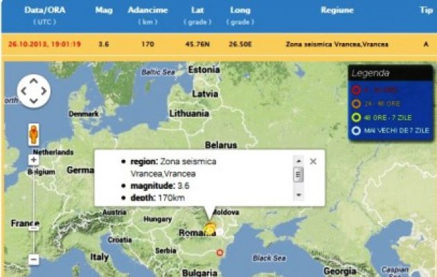 Două cutremure, unul după altul, în Vrancea!